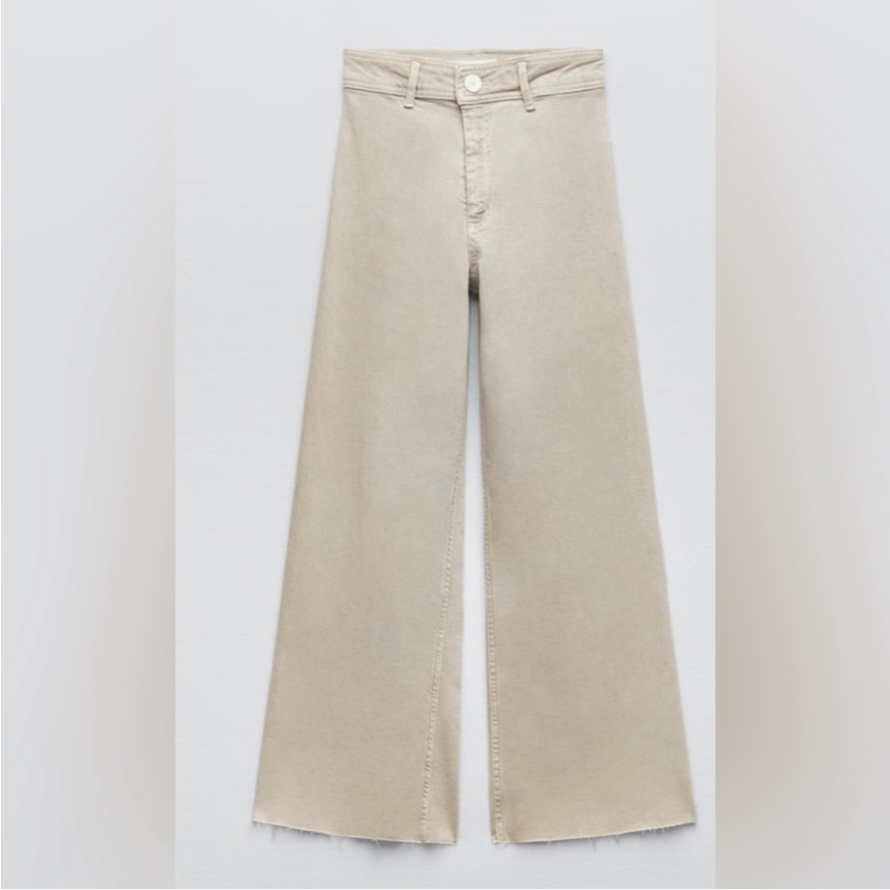 Zara Marine Straight Jeans in Stone